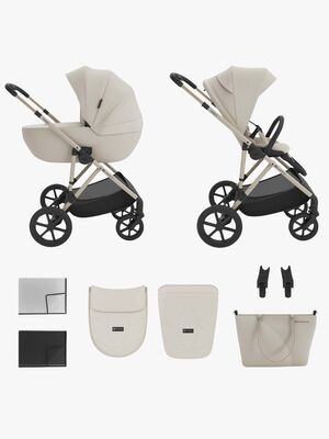 Kinderkraft Prime 3 2-in-1 Kombikinderwagen, Sand Dune