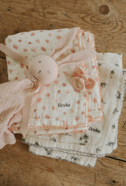 Elodie Bamboo Muslinfilt, River Rose