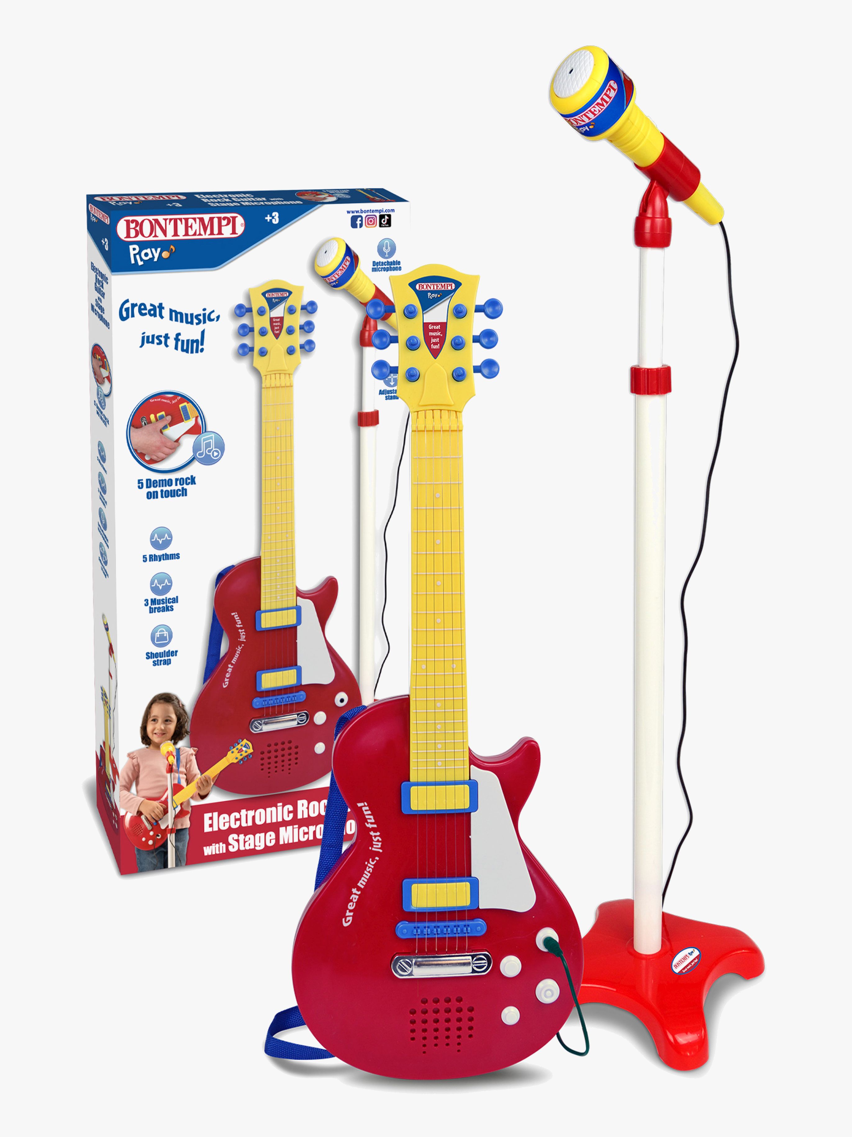 Bontempi Gitarr med Mikrofon Rock