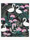 Petite Déco Tapet Swan, Svart