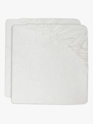 Jollein Dra-på-lakan 2-Pack 40x80, Ivory