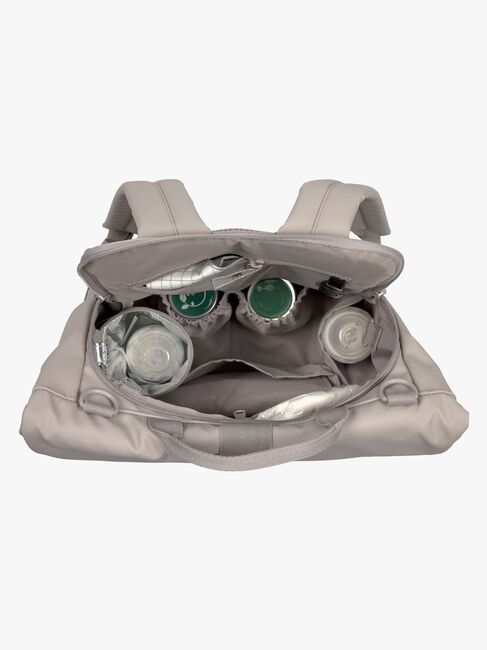 Lässig Rolltop Skötväska Ryggsäck, Taupe