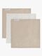 Baby's Only Tender Bomullsfilt 3-Pack, Beige/Linen