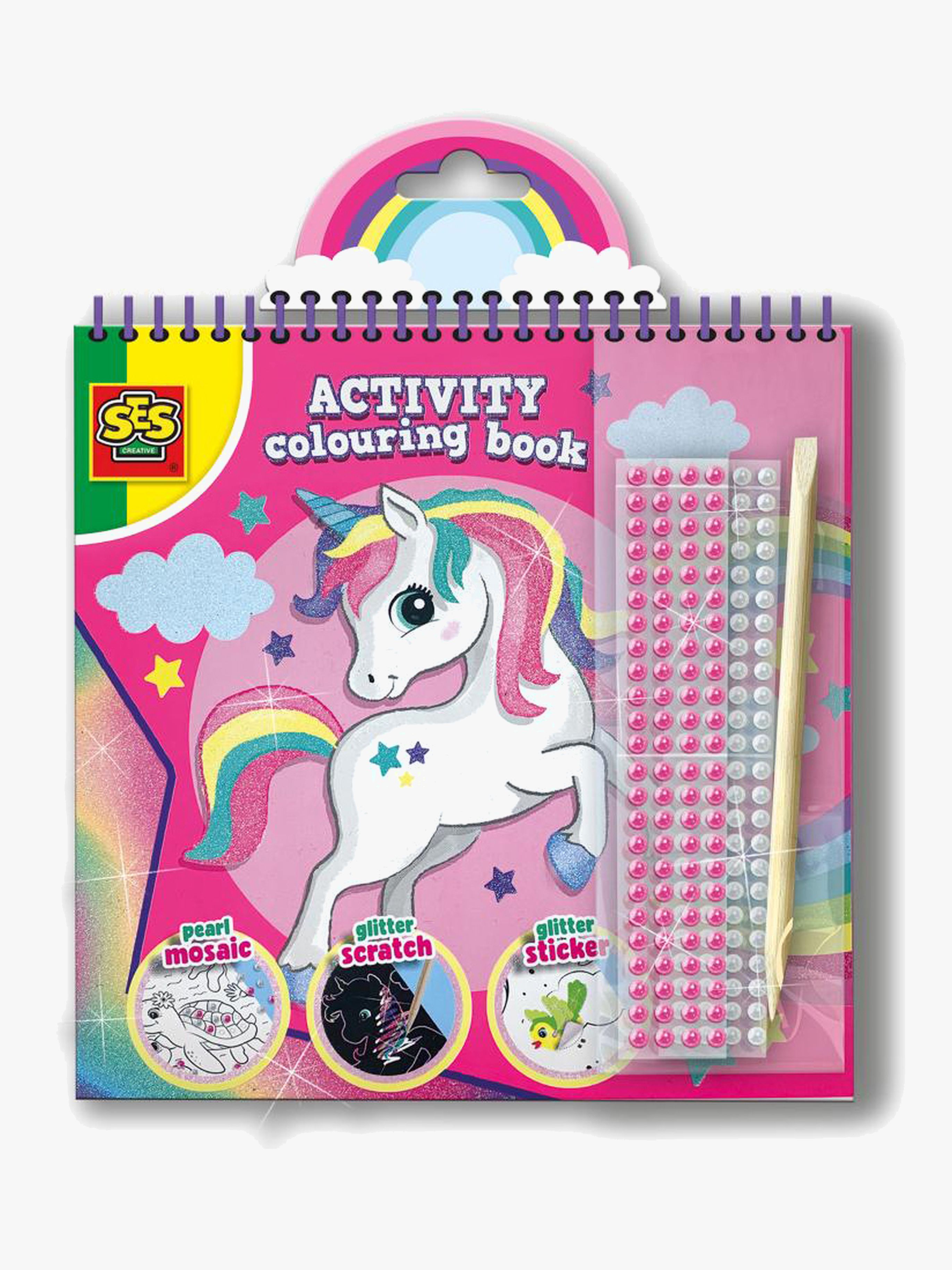 SES Creative Pysselbok Glitter Enhörning