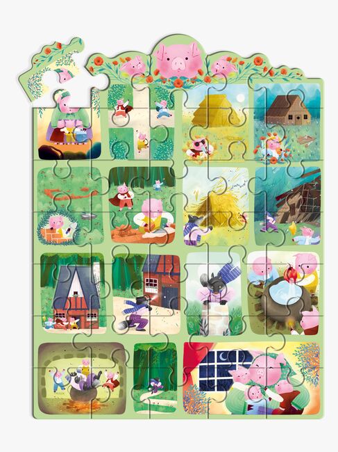 Djeco Pussel Set Dom Tre Små Grisarna 35 Bitar