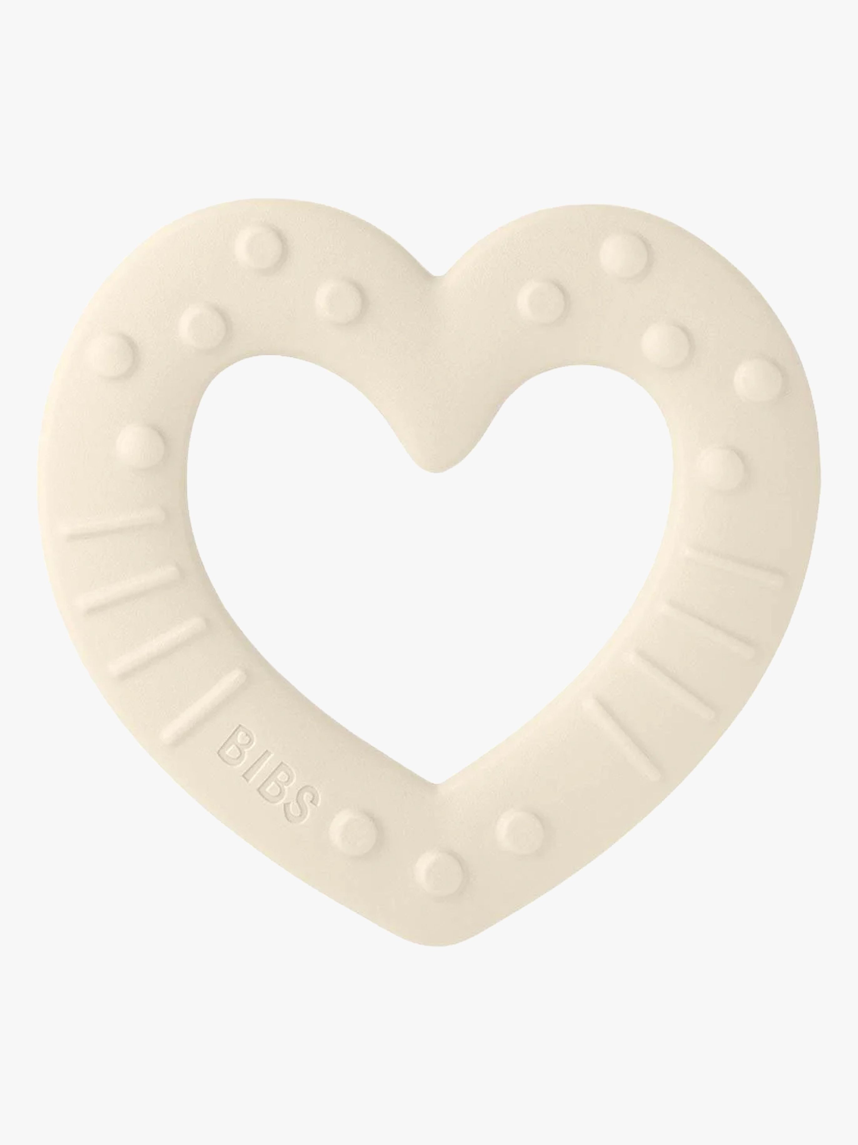 BIBS Bitleksak Baby Bitie Heart, Ivory