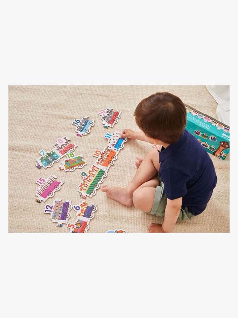 Barbo Toys 123 Pussel Tåg med Djur 20 Bitar