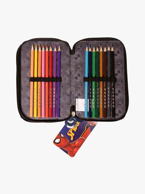 Marvel Spider-Man Dubbelpennfodral, Blå
