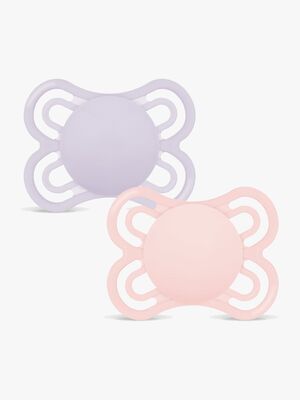 MAM Perfect Napp Silikon 2-Pack 0-6m, Rosa