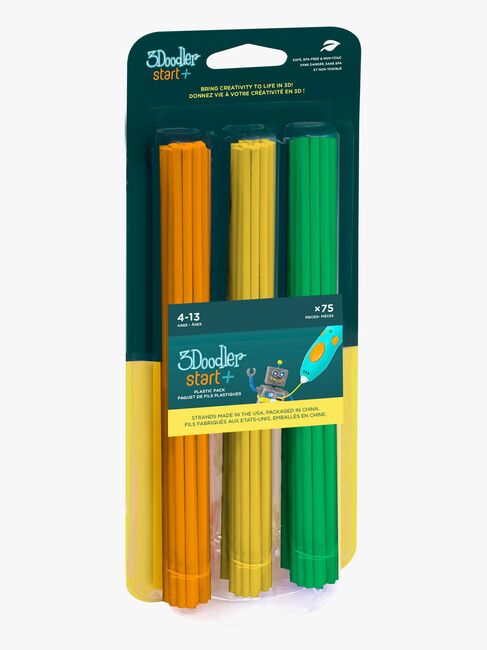 3Doodler START Mix 75-Pack Penna, Orange/Gul/Grön