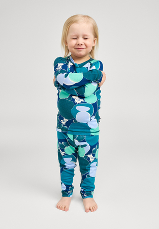 Reima Moomin Trivsam Underställ Merinomix, Dark Teal