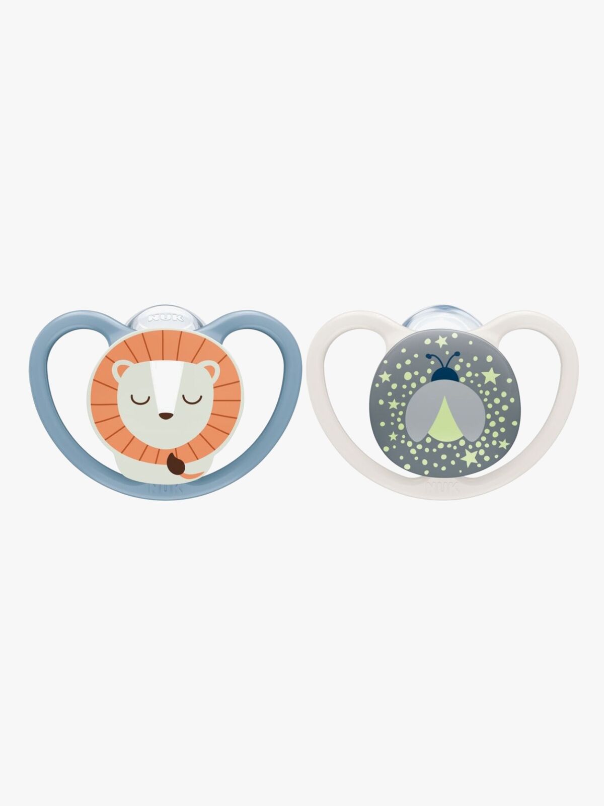 NUK Perfect Match Air Night Napp 2-Pack Stl 2, Lion