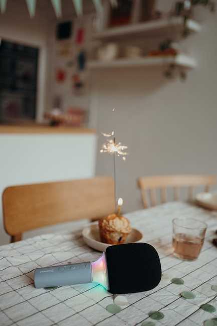 Kidywolf KIDYMIC Karaoke-mikrofon All-in-One, Blå