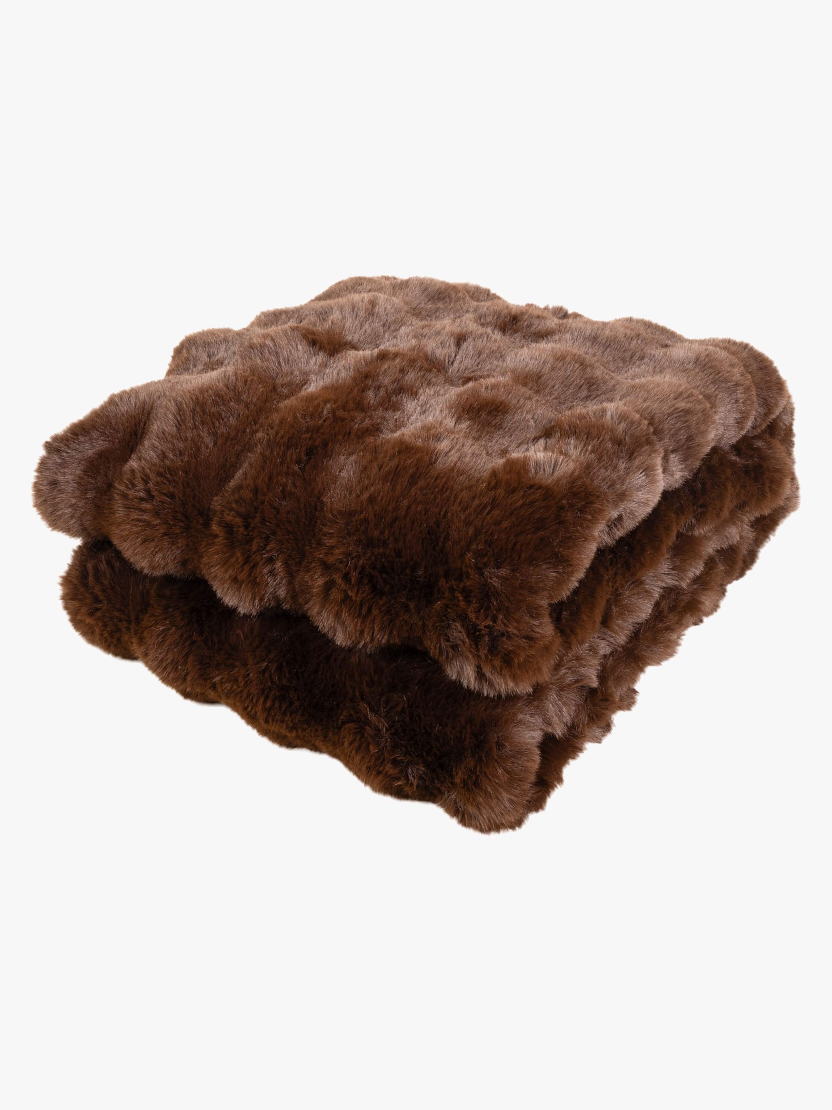 KMCarpets Bubble Pläd 130x170, Brun