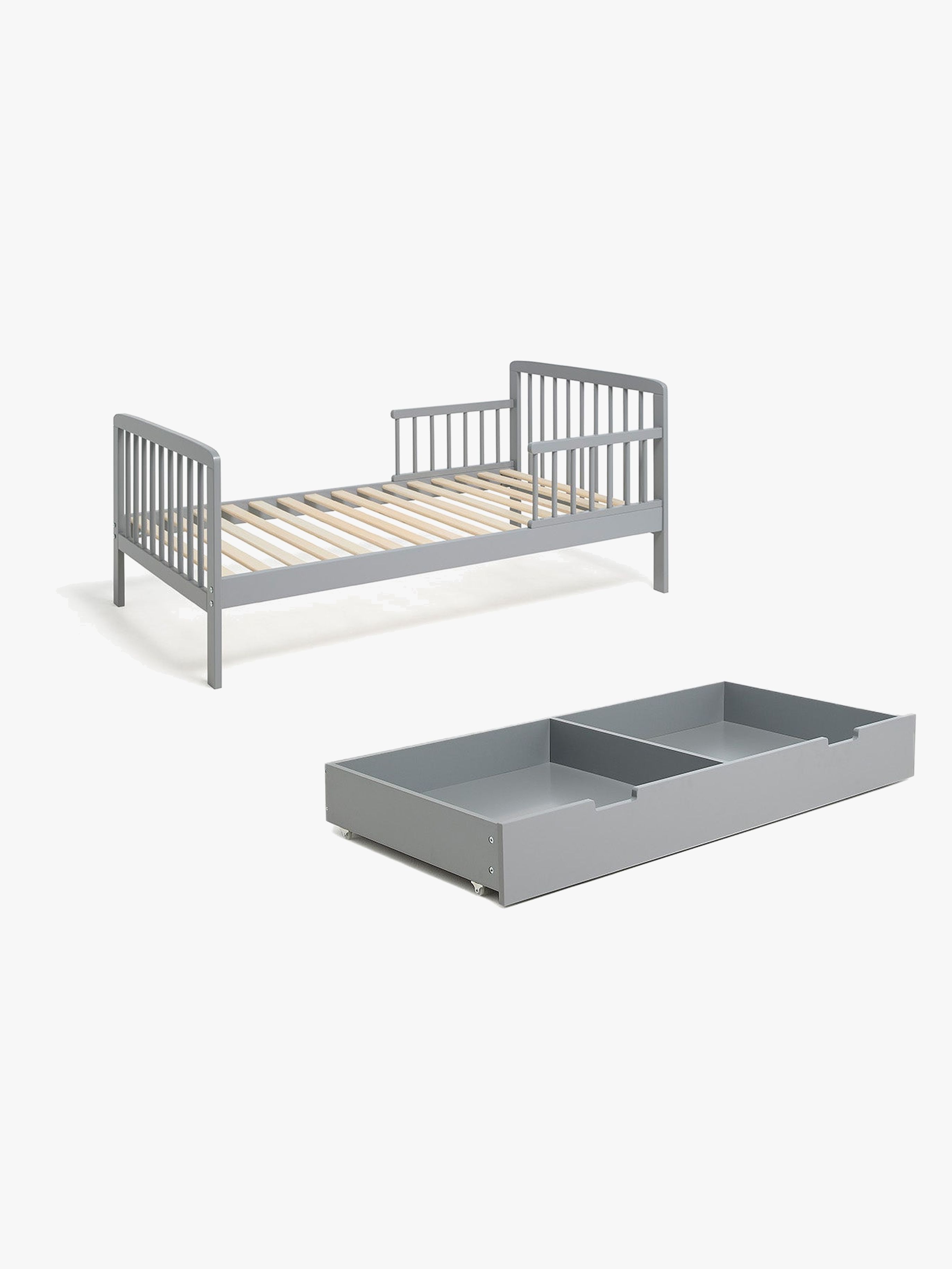 JLY HEAVEN Juniorbed MEYA Inkl. Bed Storage, Dark Grey