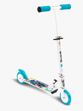 Stamp Stitch Hopfällbar Sparkcykel, Blå/Vit