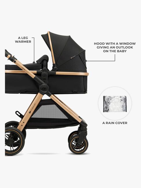 Kinderkraft ESME 2-in-1 Duovagn, Pure Black