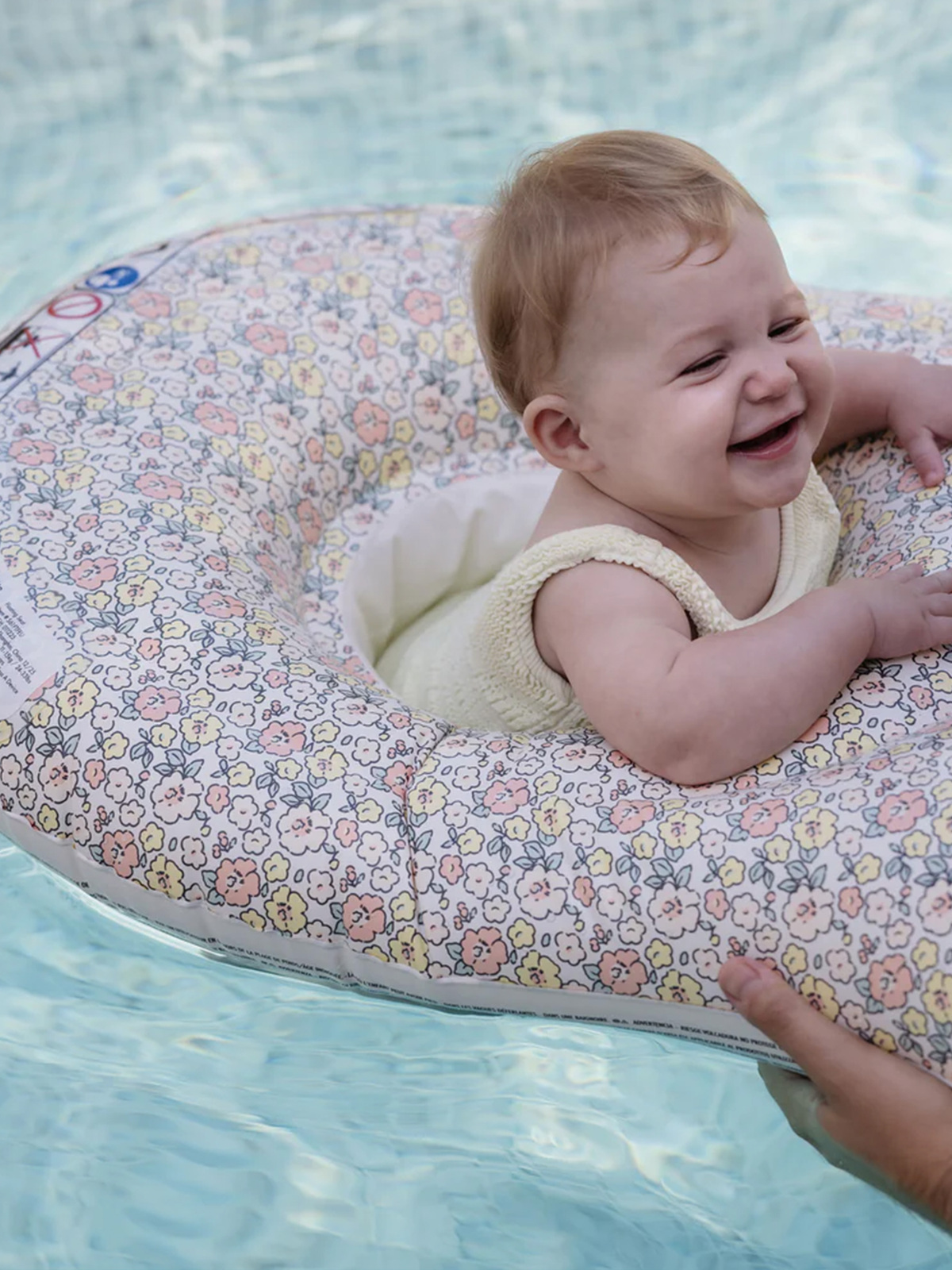 SUNNYLiFE Baby Float Together-  Uppblåsbar Flytmadrass, Into the Garden