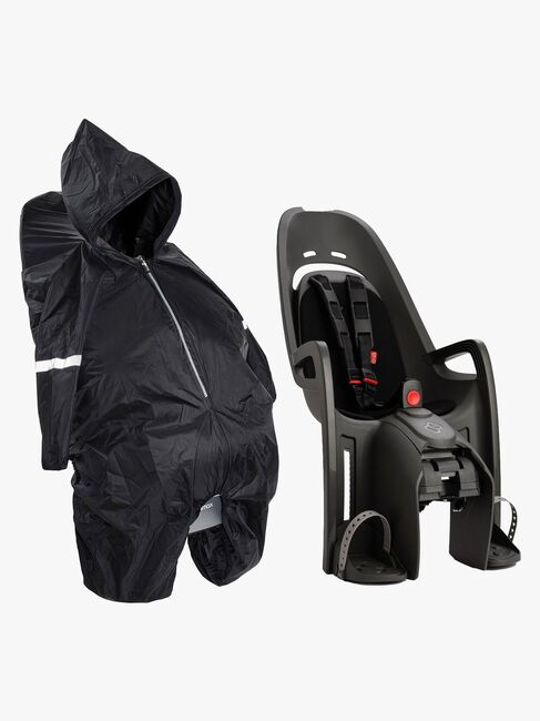 Hamax ZENITH Cykelsits med Adapter Inkl. Regnskydd, Grey/Black