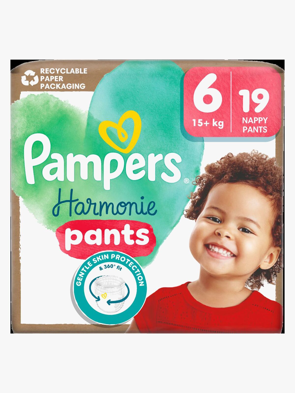 Pampers Harmonie Byxblöjor Stl 6 15kg+ 19-Pack