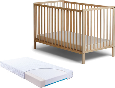 JLY Dream Crib Med Madrass Carpathia 60x120, Wood
