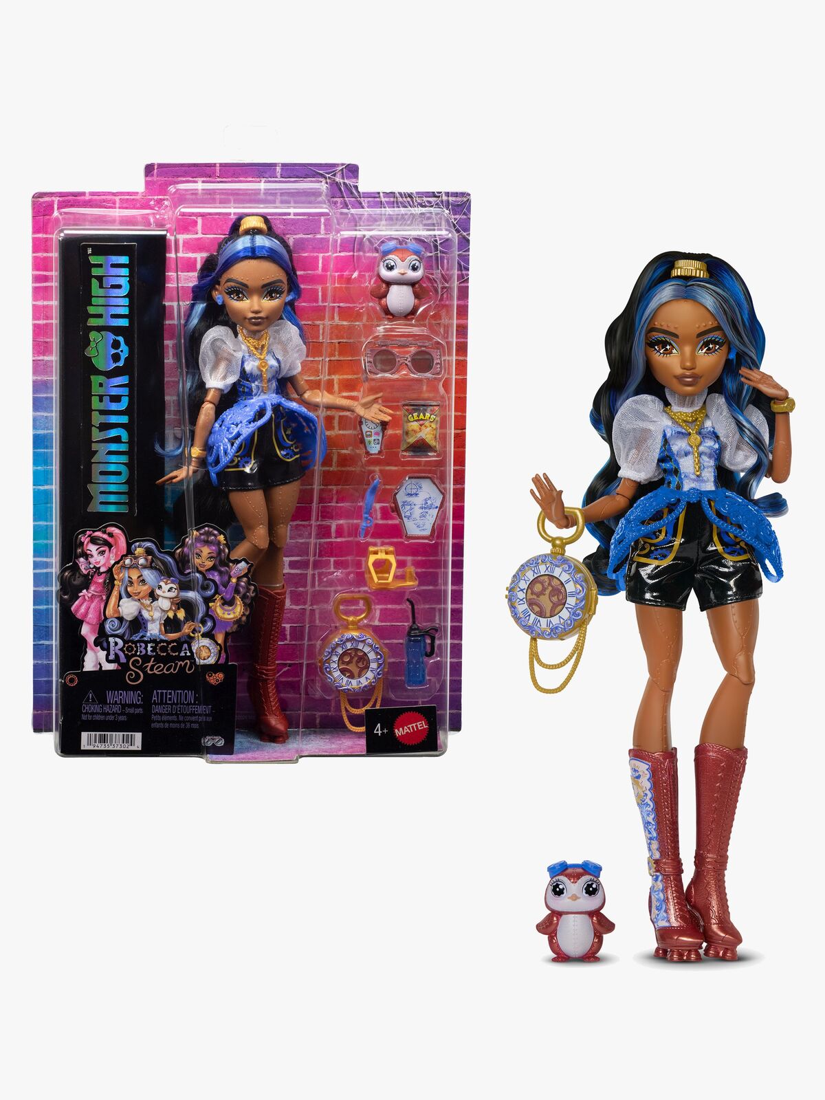 Monster High Core Docka Robecka Steam & Captain Penny