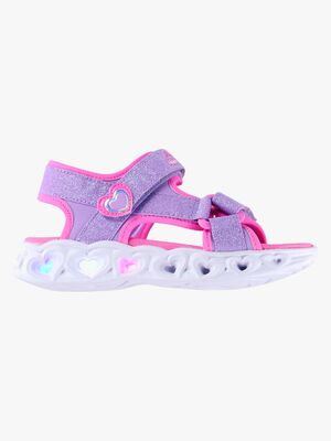Skechers Heart Lights  Blinkande Sandaler, Purple