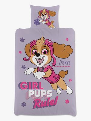 Paw Patrol Sengesett 120x160, Lilla