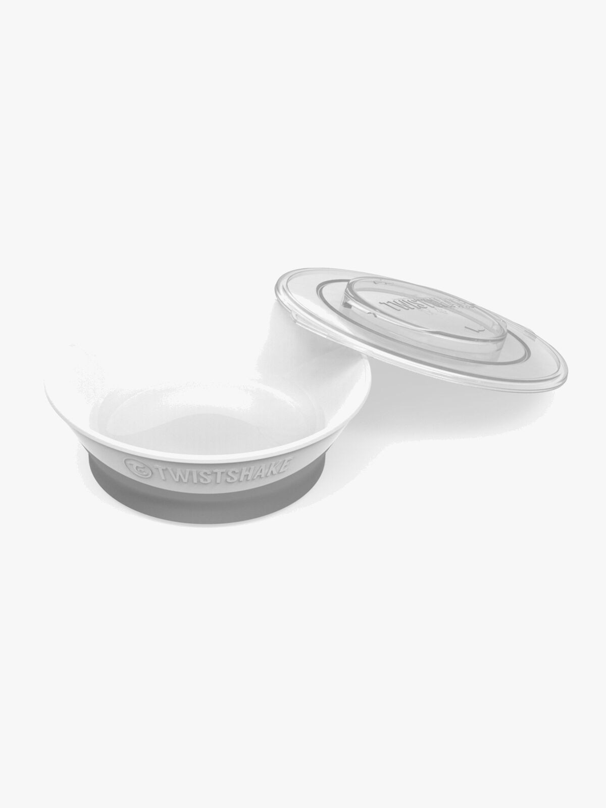 Twistshake Djup Tallrik med Lock, Vit