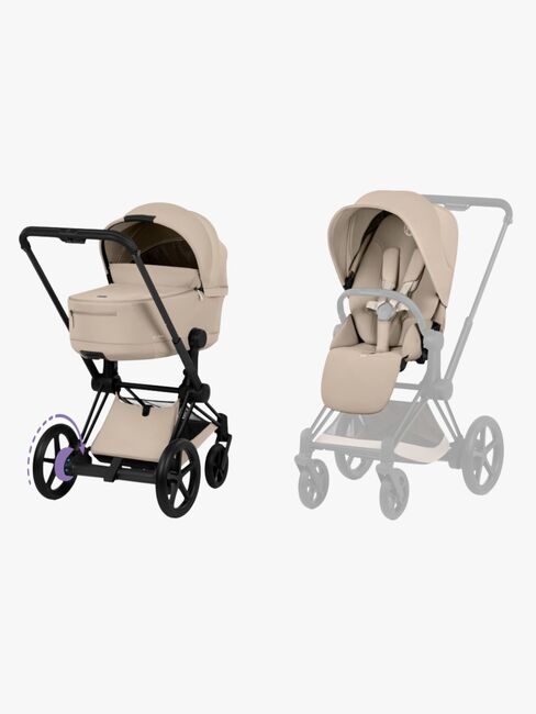 Cybex ePriam Duovagn, Matt Black/Cozy Beige