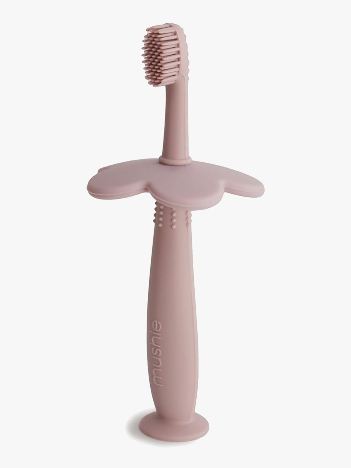Mushie Flower Lära-tandborste, Blush