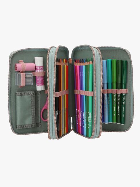 MissMelody Trippelpennfodral Romantic Fields, Grön