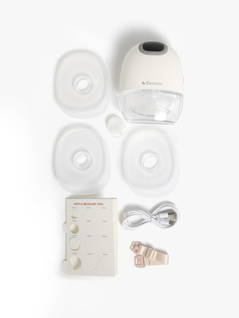 Beemoo CARE Wearable Slim Elektrisk Bröstpump Singel, White