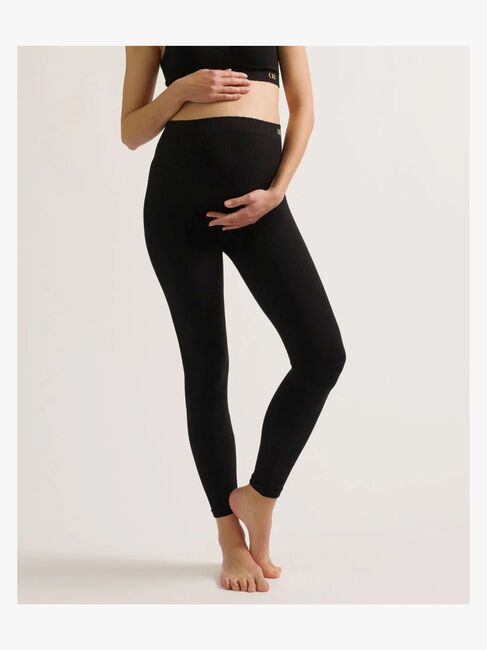 Cache Coeur ZOE SEAMLESS Gravidleggings, Black