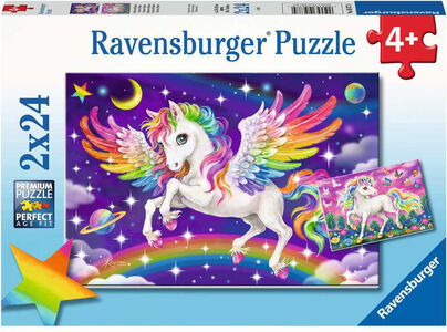 Ravensburger Pussel Unicorn & Pegasus 2x24 Bitar
