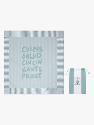 Swim Essentials Luxe Strandfilt, Green White Cheers