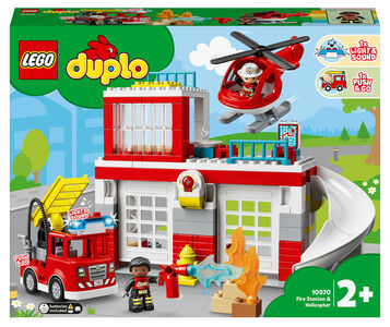 LEGO DUPLO Town 10970 Brandstation & helikopter