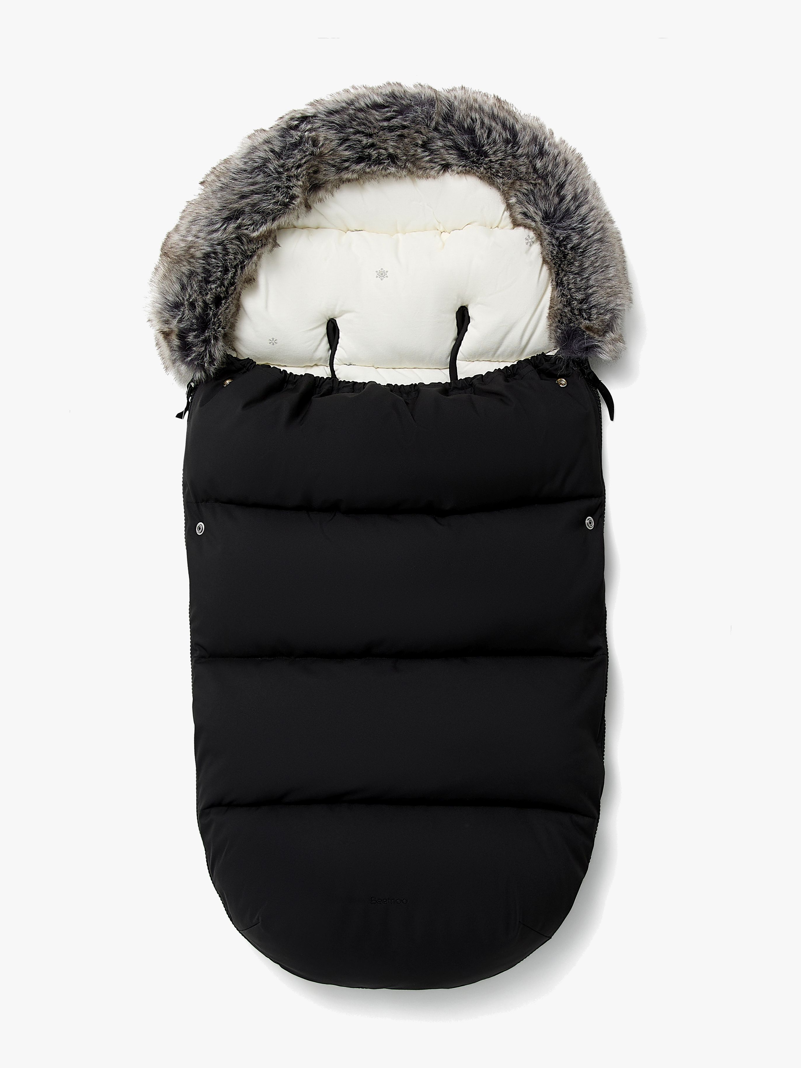 Beemoo Brisk Vinteråkpåse, Black/Snowflake