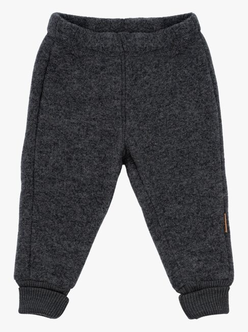 Mikk-Line Ullfleecebyxor Baby, Anthracite Melange