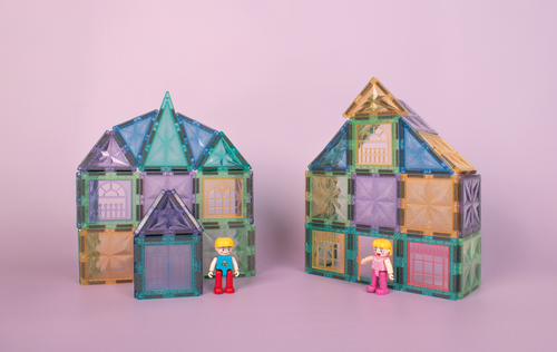 Playbox  Magnetiska Brickor Glitter 110 Delar