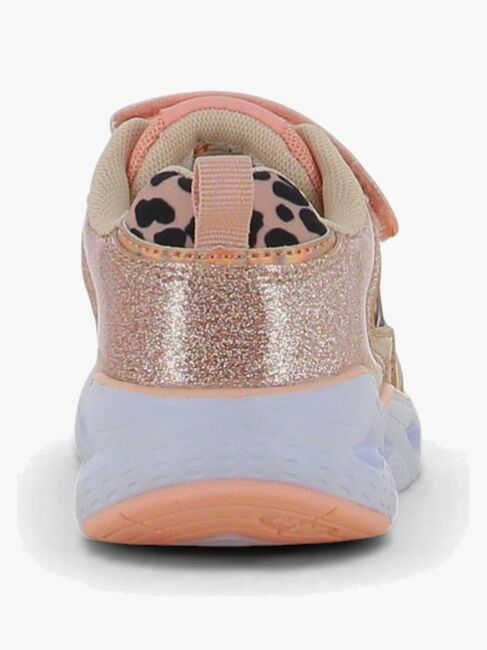 Leaf  Blinkande Sneakers, Leopard/Pink