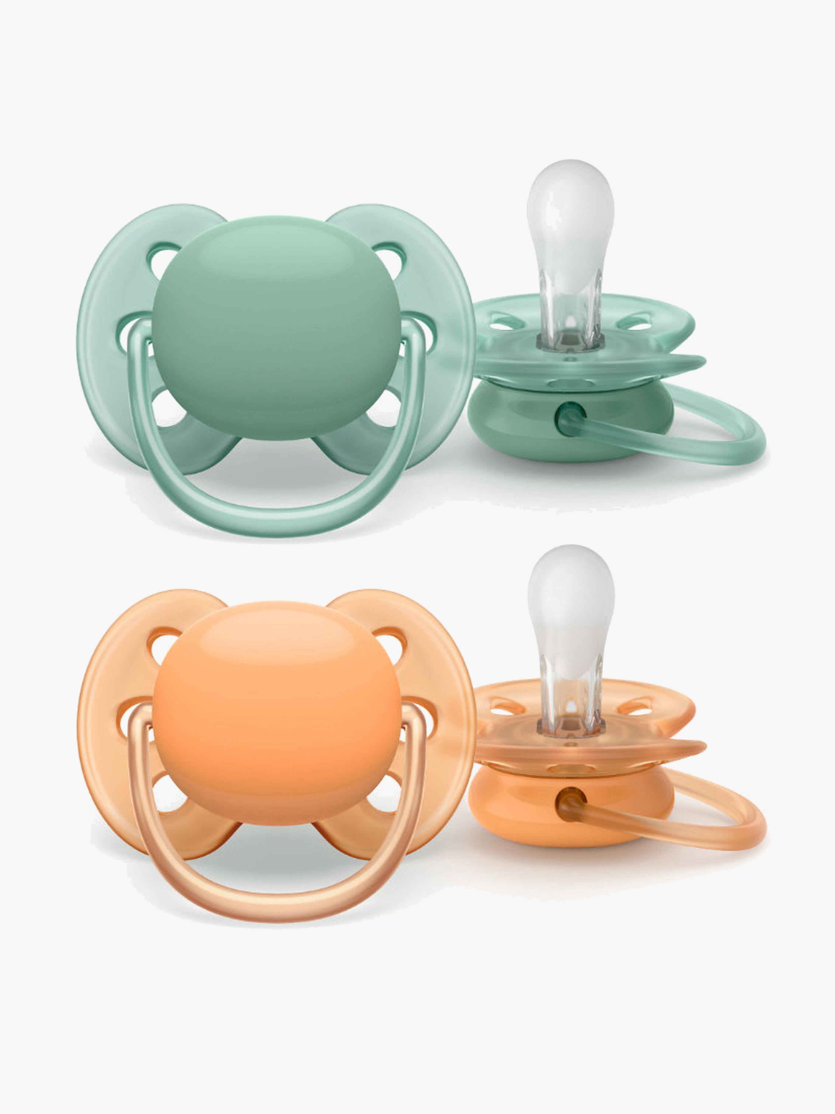 Philips Avent Ultra Soft Napp 0-6 m 4-pack, Neutral