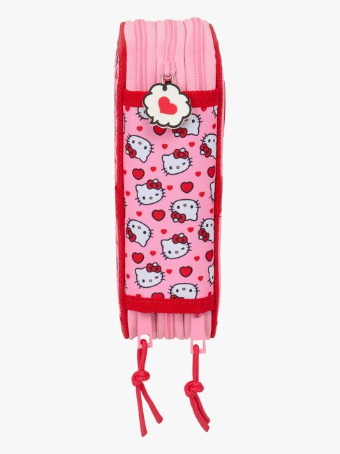 Hello Kitty  Fyllt Trippelpennfodral 37 Delar, Rosa
