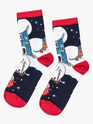 Moomin By Martinex Winterland Sokker, Dark Blue