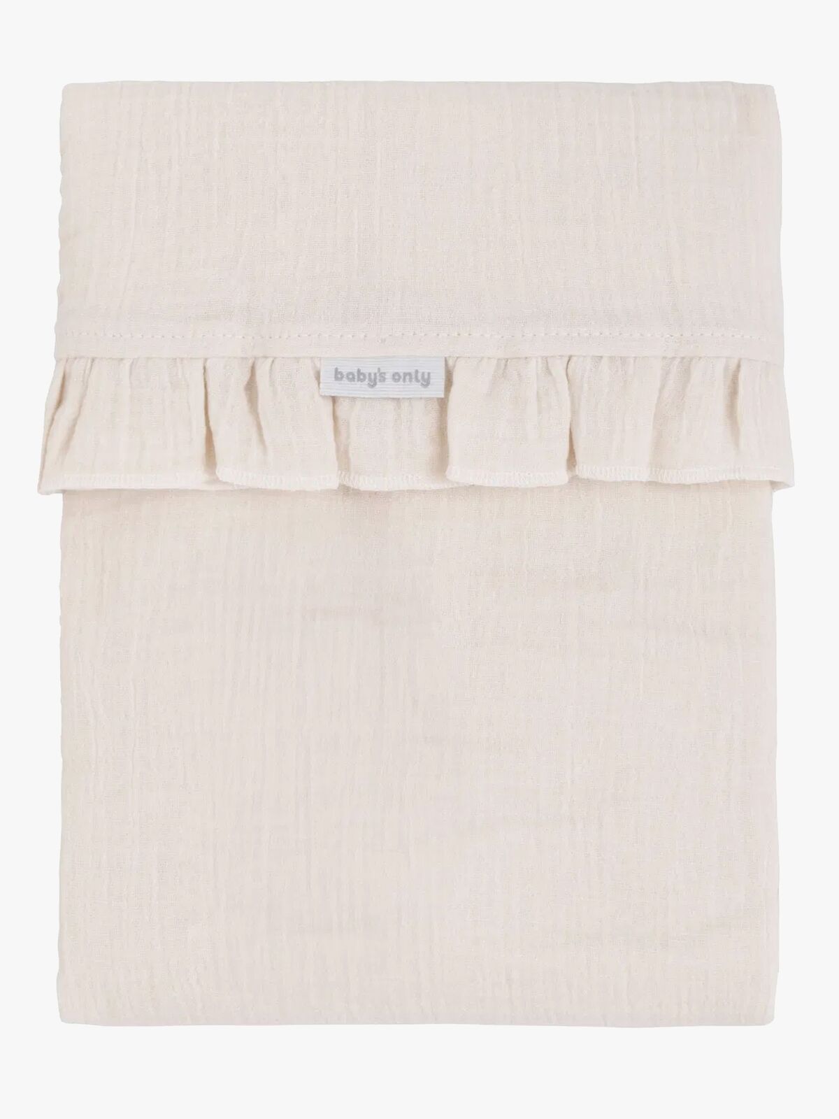 Baby's Only CALM Baby Crib Lakan med Volang 120x150, Warm Linen