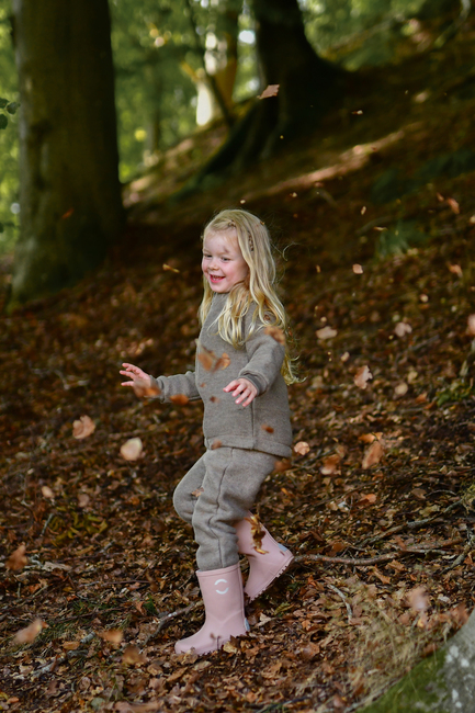 Mikk-Line Ullfleecebyxor Baby, Melange Denver