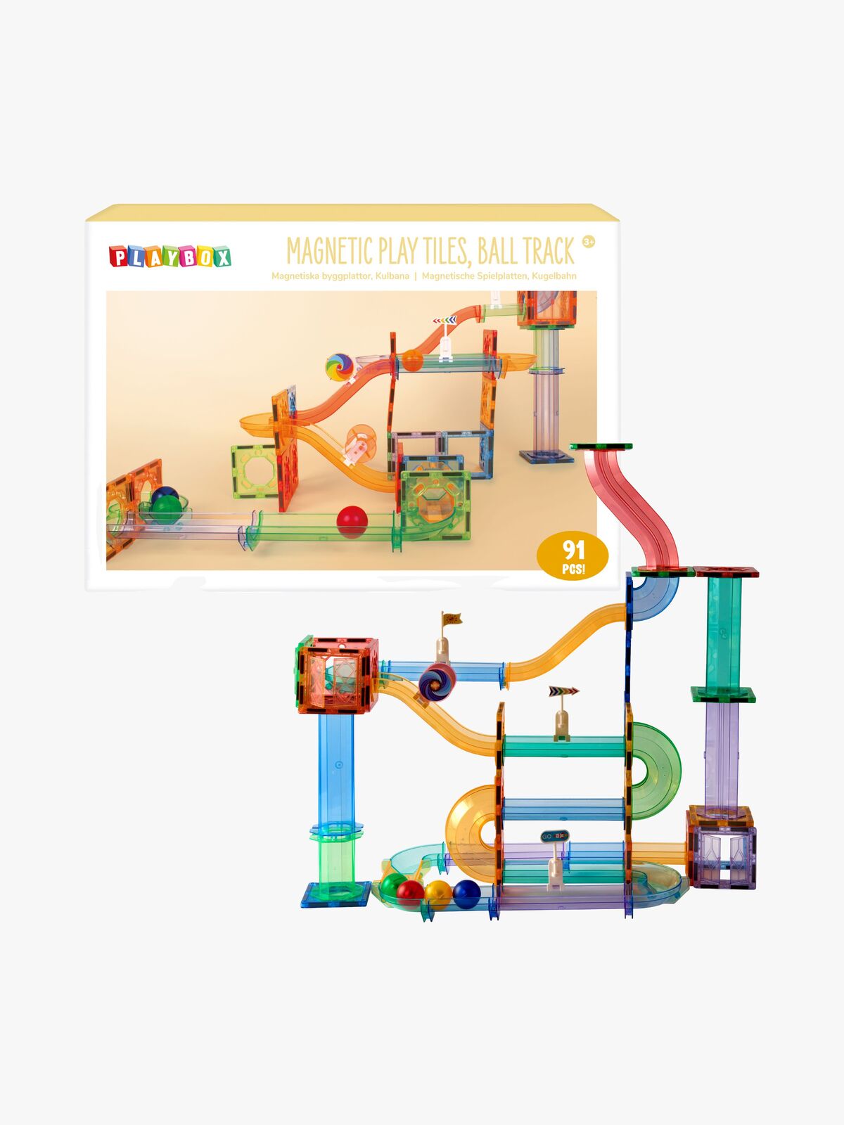 Playbox  Magnetisk Kulbana 91 Delar