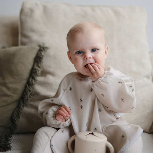 Mushie  Långärmad Haklapp, Bees