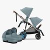 Cybex e-Gazelle S Tvillingvagn, Stormy Blue/Taupe