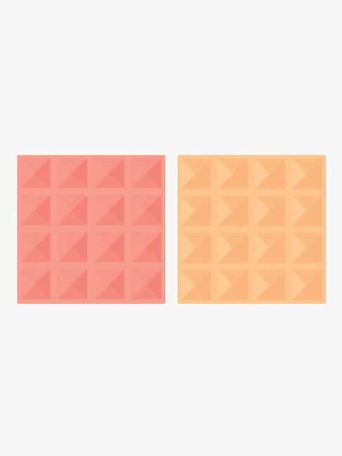 Connetix Bottenplattor 2-Pack, Pastel Lemon & Peach
